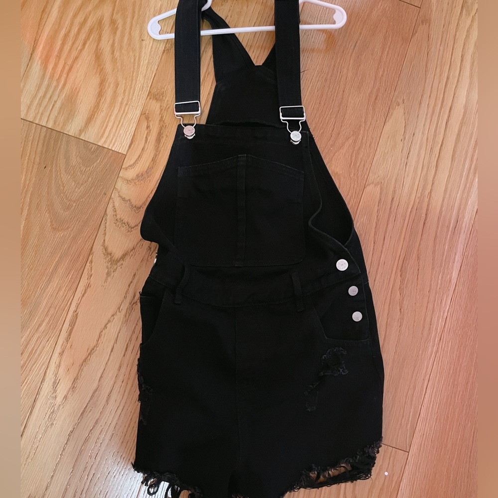 Short Black Overalls